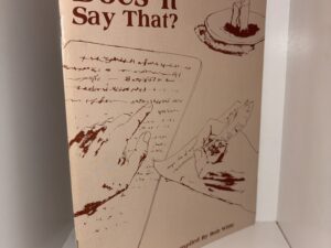 Where Does It Say That? – A Research Tool Compiled By Bob Witte