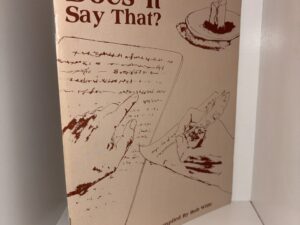 Where Does It Say That? – A Research Tool Compiled By Bob Witte