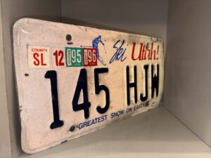 2 Utah License Plates (145 HJW)
