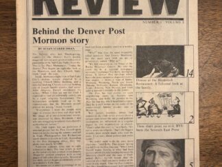 The Sunstone Review Number 1 Volume 3 Newspaper