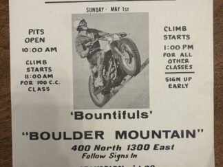 Flyer for Motorcycle Event for Utah Bikers