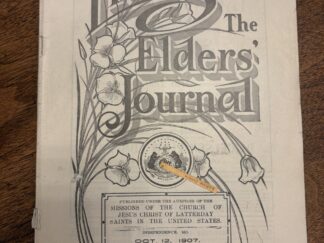 Liahona: The Elders’ Journal Vol. 5 No. 17 – October 12, 1907