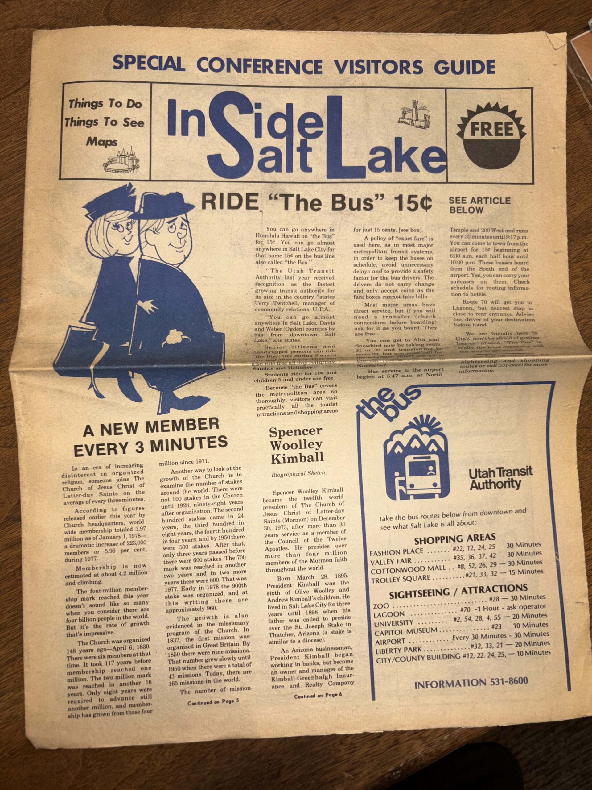 Inside Salt Lake: Special Conference Visitors Guide Newspaper