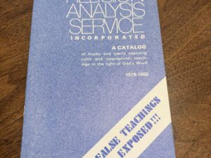 Religion Analysis Service Incorporated – 1979 to 1980