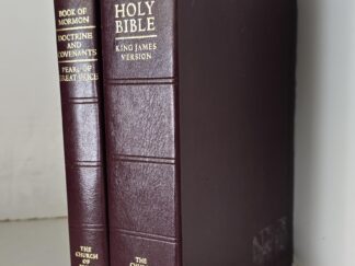2014 — Holy Bible / Triple Combination — Burgundy Leather Bindings