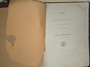 1858 — Diary of Washington: From the First Day of October, 1789, to The Tenth Day of March, 1790 From the Original Manuscript, Now First Printed — #79 of Only 100 Copies