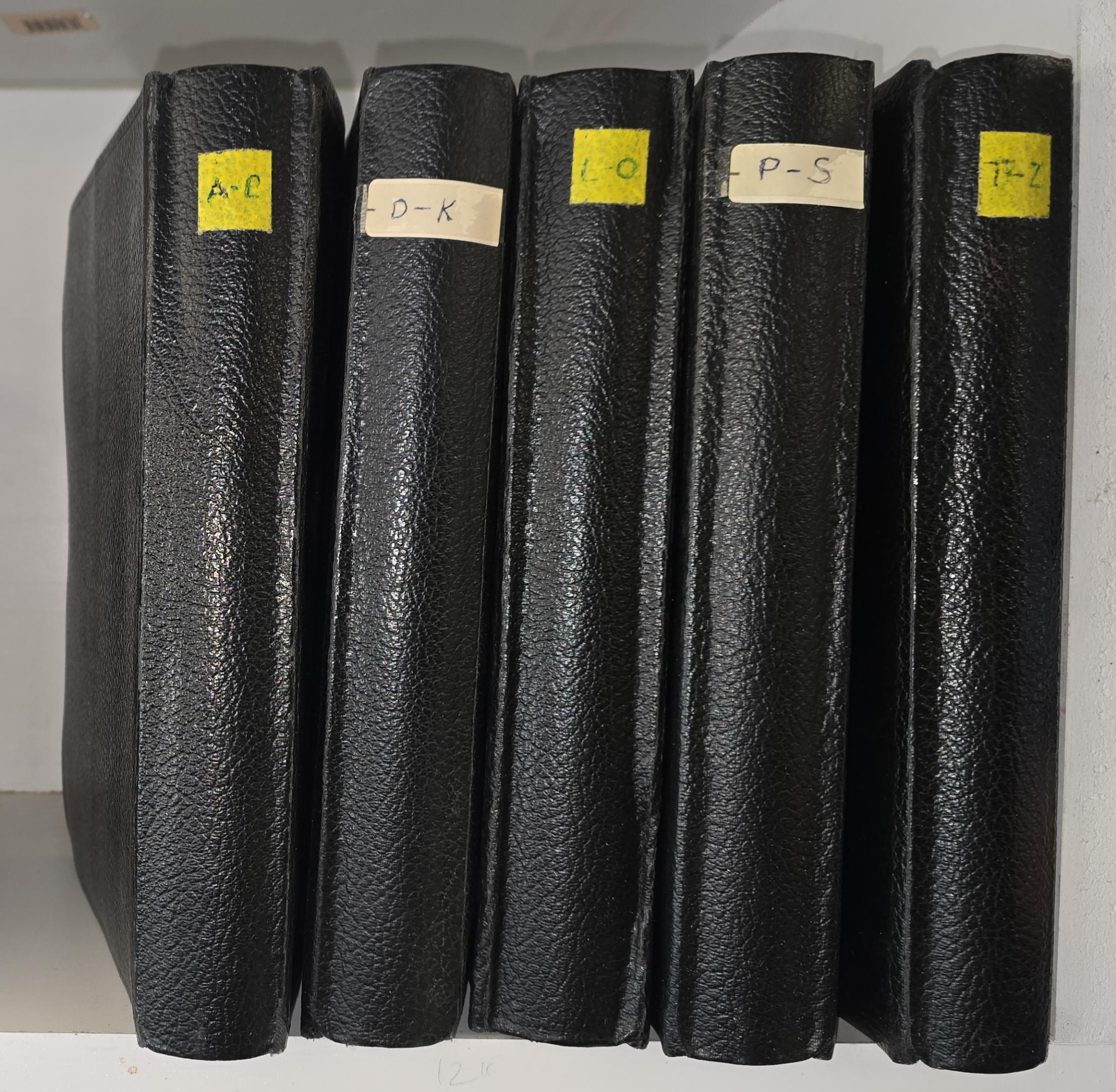Scottish Mission I.P. Handbooks — Collection of 5 Binders