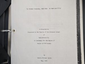 Photo-Copy of a Dissertation in a 3-Ring Binder — The Mormon Hierarchy, 1832-1932: An American Elite