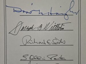 Book Signed by LDS Apostles Richard G. Scott, Joseph B. Wirthlin, and 3 Others