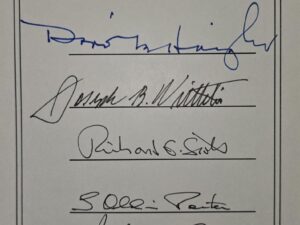 Book Signed by LDS Apostles Richard G. Scott, Joseph B. Wirthlin, and 3 Others