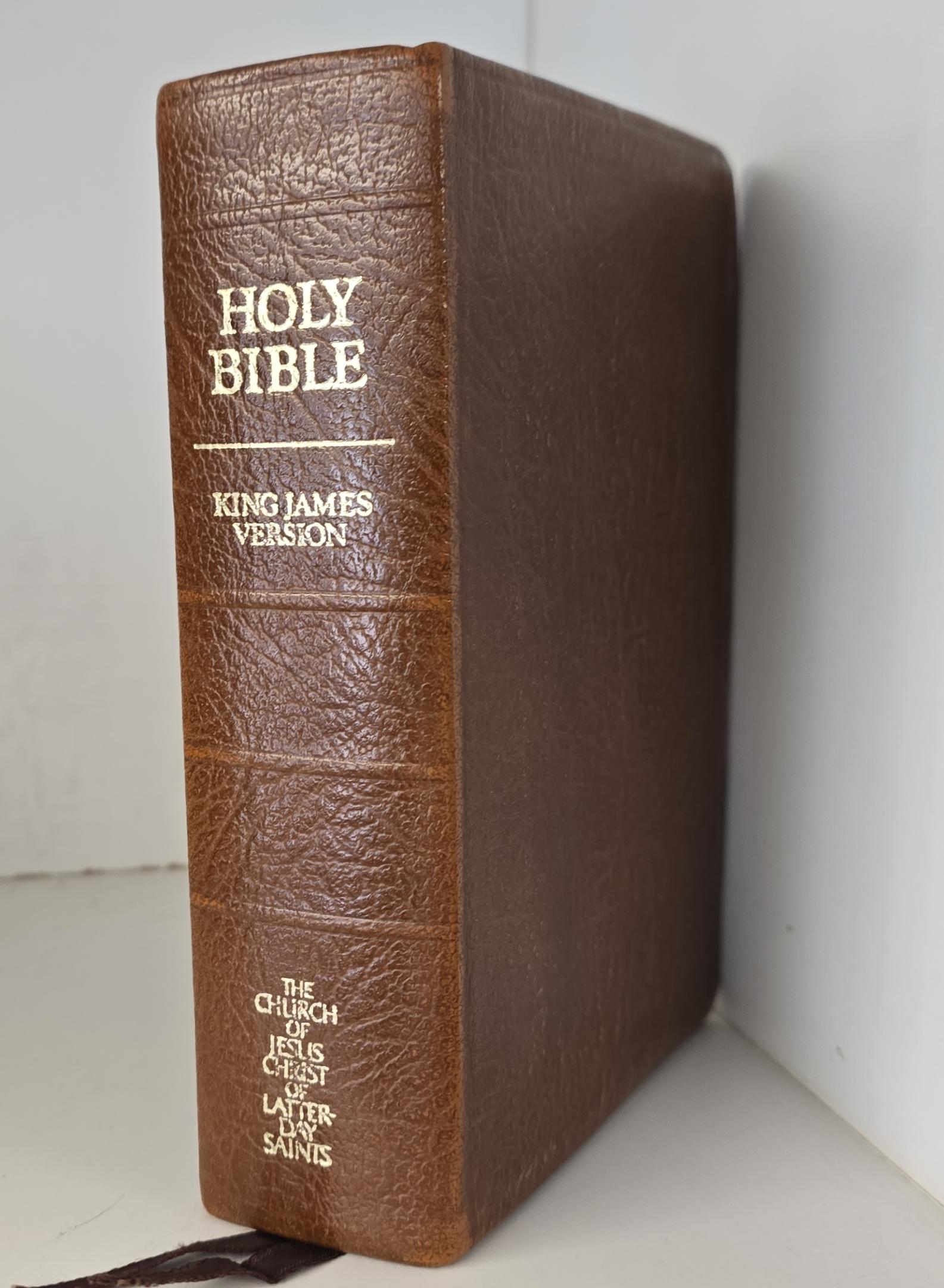 1979 — Holy Bible — LDS Edition — Brown Leather; Indexing on Page Edges