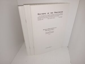 Doctrine of the Priesthood: President Brigham Young’s Doctrine on Deity An Organized Collection of His Own Statements Parts 1-3