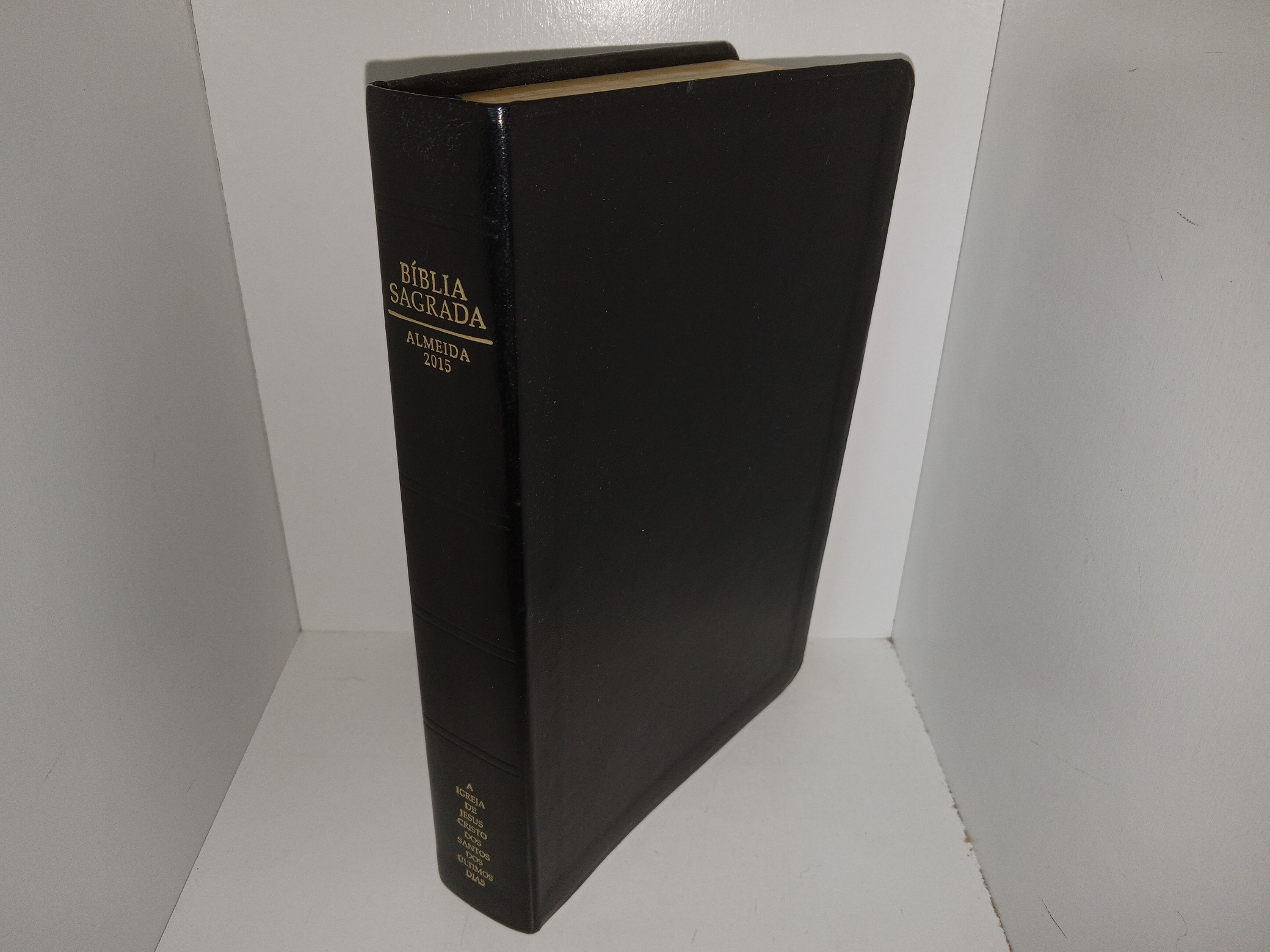 Bíblia Sagrada: Almeida 2015 (LDS, Black Leather, Portuguese Holy Bible) (2015)