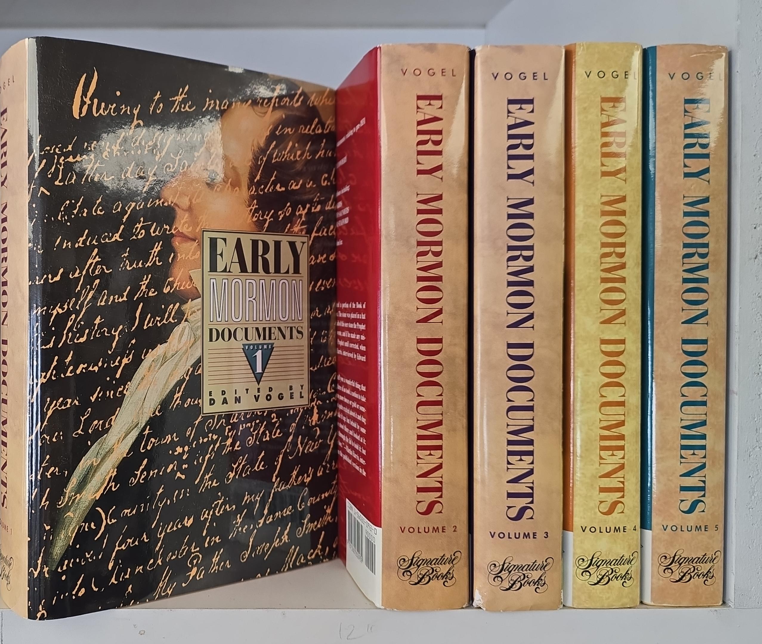 1996 ~ Dan Vogel ~ Early Mormon Documents ~ 5 Volume Set