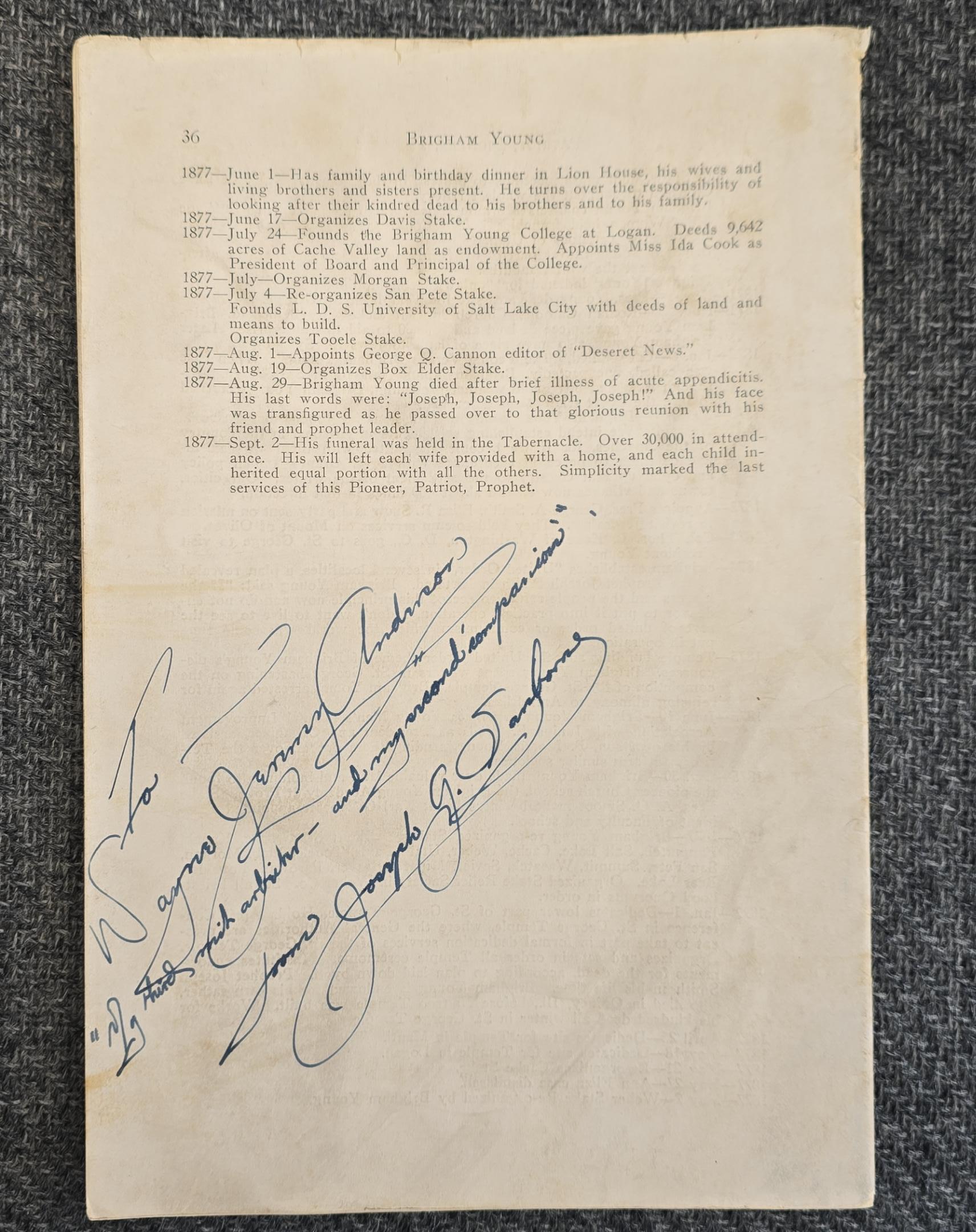 1929 — Brigham Young: Patriot, Pioneer, Prophet — Address Delivered over Radio Station KSL, Saturday, June 1, 1929 By his daughter Susa Young Gates