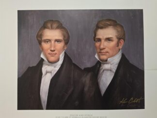 18″X14″ Print of Joseph and Hyrum Smith — by Ken Corbett (third-great-grandson of Hyrum and Mary Fielding Smith)
