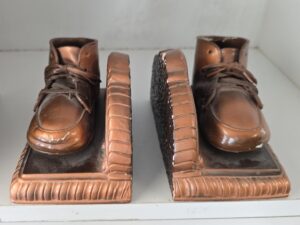 Pair of Baby Shoes Bookends