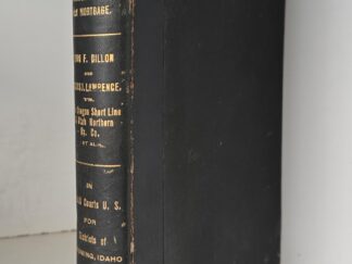 1899 — Foreclosure First Mortgage of the Oregon Short Line Railway Company — Volume 2