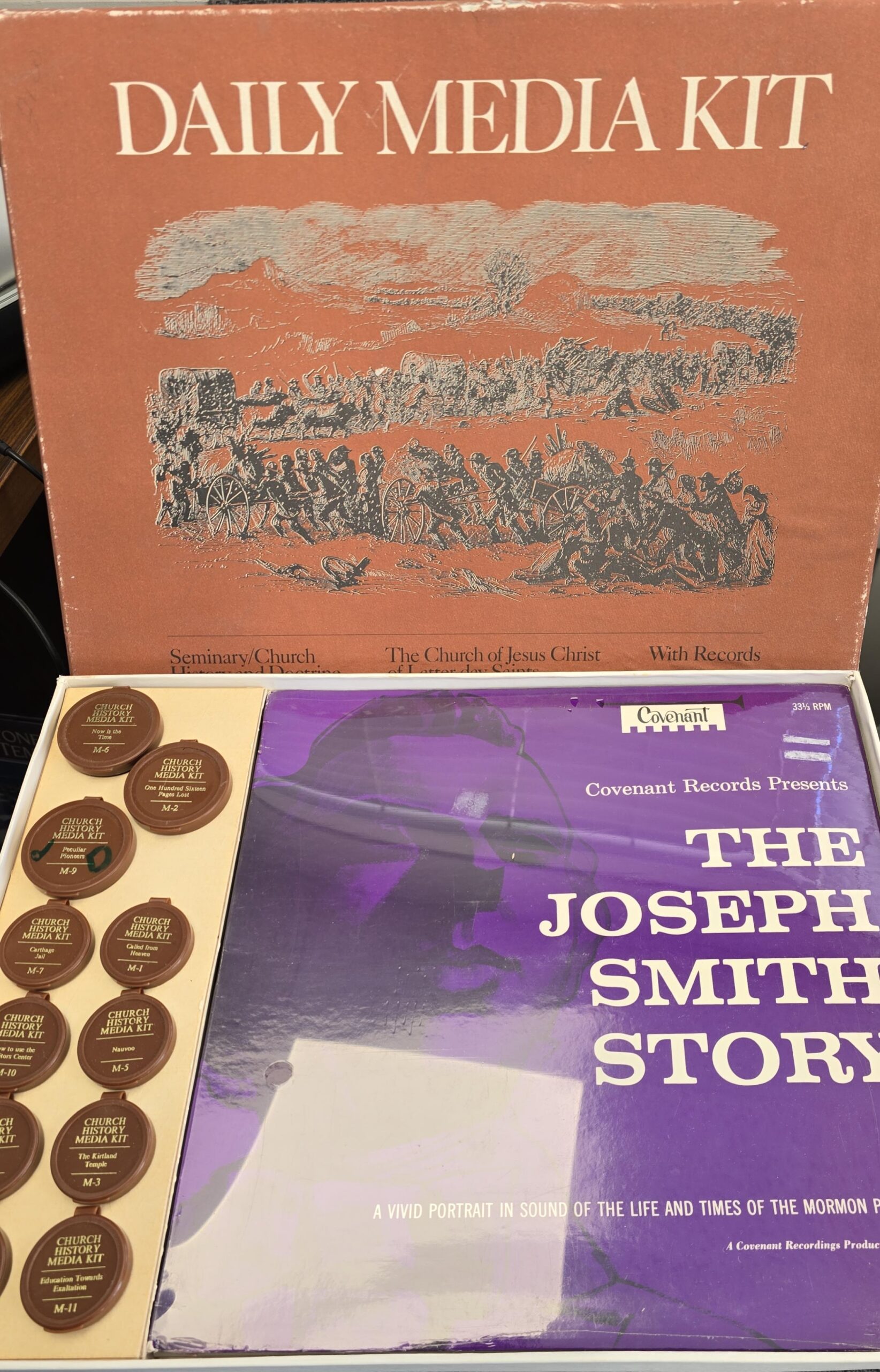 Daily Media Kit — Boxed — Seminary/Church History and Doctrine…with Records — Film Strips and Vinyl Records