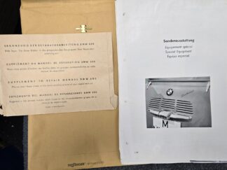 Supplement To Repair Manual BMW 600 / Envelope and Loose Pages for a 4-Ring Binder
