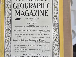 National Geographic Magazine, November, 1929
