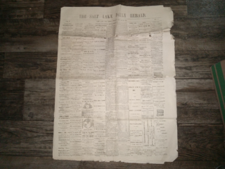 The Salt Lake Daily Herald: Vol. 4, No. 67, Salt Lake City, Friday Morning, August 29, 1873 (Newspaper) (1873)