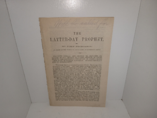 The Latter-day Prophet (1880) ~ by John Nicholson