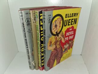 4 Paperback Mystery Novels by Ellery Queen: Inspector Queen's Own Case / The Killer Touch / The Door Between / The Devil to Pay