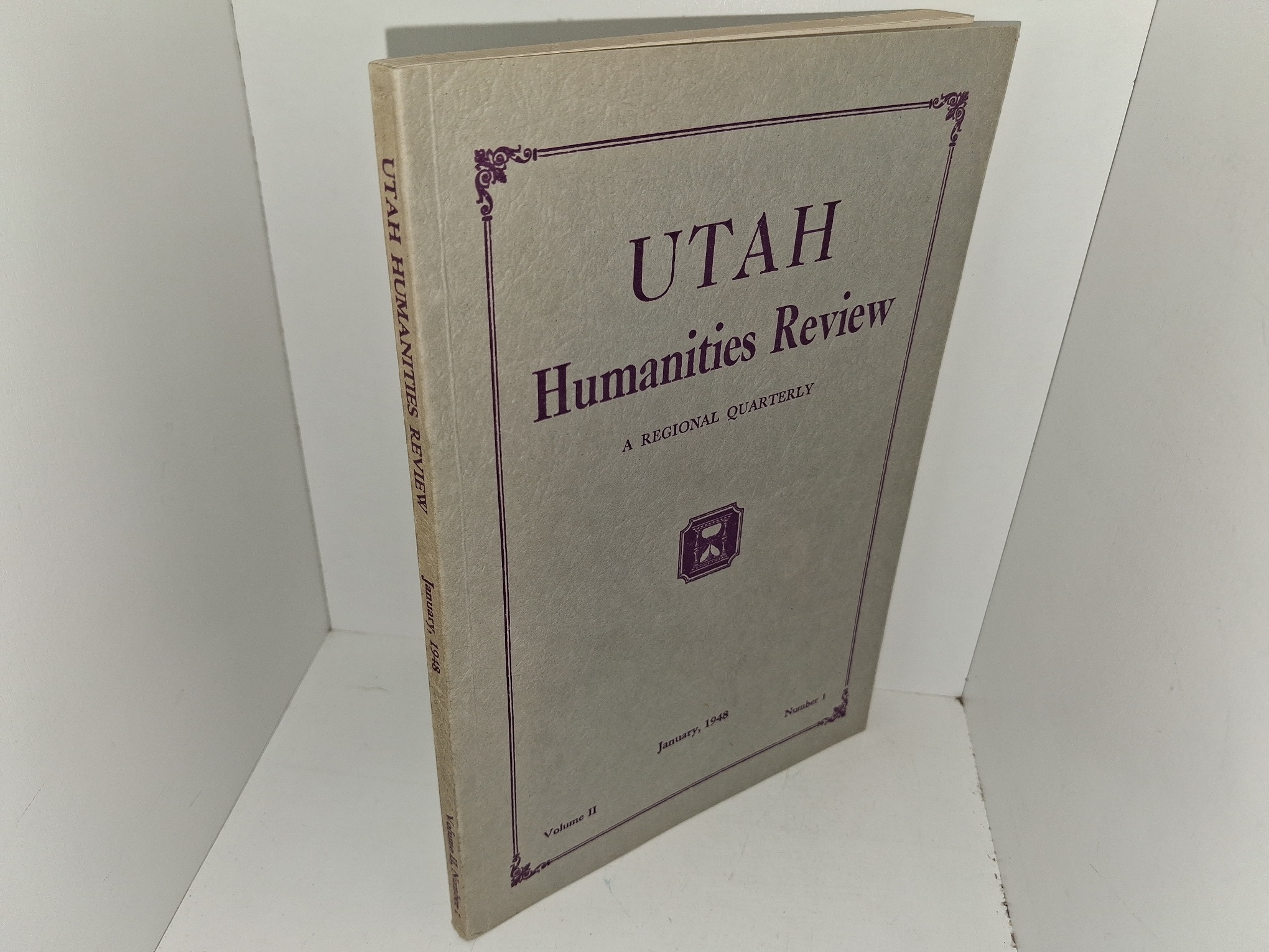 Utah Humanities Review: A Regional Quarterly: Vol. 2, No. 1, January, 1948 (1948)