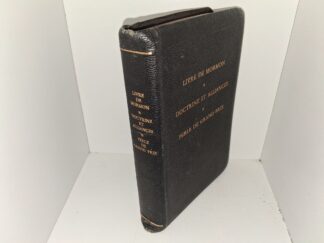LDS, Black vinyl, French Triple Combination (Livre de Mormon/Doctrine et Alliances/Perle de Grand Prix) (1975)