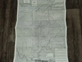Canyon Country OFF-ROAD VEHICLE TRAIL MAP – Maze Area: A Guide to the Backcountry Roads and Trails in One Area of Southeastern Utah's Canyon Country (25.5"x38" Fold-up Map) (1988) ~ Map by F. A. Barnes, Photos as Credited
