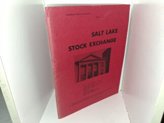 Salt Lake Stock Exchange (1972) ~ by Chris S. Metos