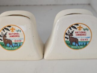 1969 Idaho National Jamboree — Ceramic Salt & Pepper Shakers