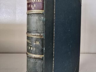 1891 — Millennial Star — Vol. LIII — 3/4 Green Leather / Gold-Leafed Page Edges / Decorative End Sheets