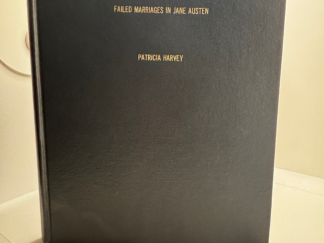 Failed Marriages in Jane Austen (1992) by Patricia Harvey
