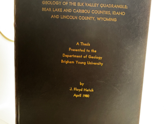 Geology of the Elk Valley Quadrangle: Bear Lake and Caribou Counties, Idaho and Lincoln County, Wyoming (1980) by J. Floyd Hatch