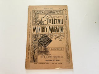 1891- The Utah Monthly Magazine: Vol VII No. 6 March 1891