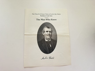 The Church of Jesus Christ of Latter-day Saints Northern Utah Area Presents The Man Who Knew Program