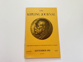 1992- The Kipling Journal- Volume 66, No 263 September 1992
