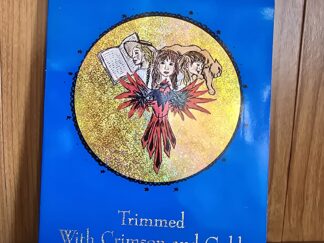 A Large Blue Feather Trimmed With Crimson and Gold — Paris Anderson — Signed by Author — RARE