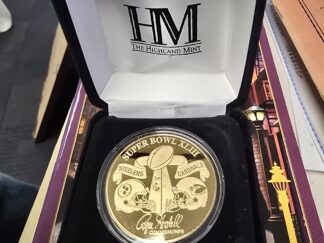Super Bowl XLIII / Tampa Bay / Gold Colored Coin in Plastic, in Clamshell Case