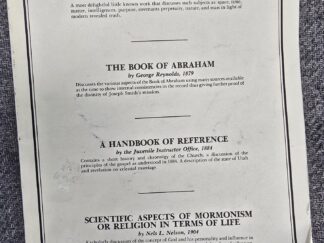 4 LDS Books Reprinted in One Large Sized Softcover