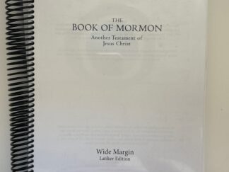 The Book of Mormon: Another Testament of Jesus Christ: Wide Margin Latiker Edition (Unknown Publishing Date)