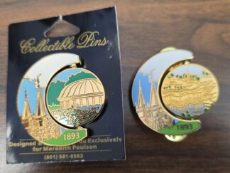 LDS Pin — “1893” — [Has the Salt Lake Temple on the Left / On the Right is the Tabernacle and it spins around to see the Conference Center