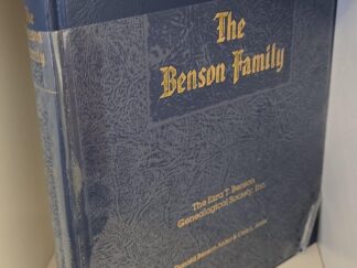 1979 — The Benson Family: The Ezra T. Benson Genealogical Society, Inc. — Donald Benson Alder and Elsie L. Alder