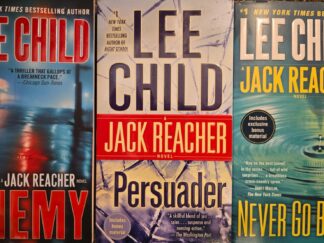 Three Paperbacks by Lee Child — The Enemy: A Jack Reacher Novel / Persuader, Jack Reacher Novel / Never Go Back, A Jack Reacher Novel