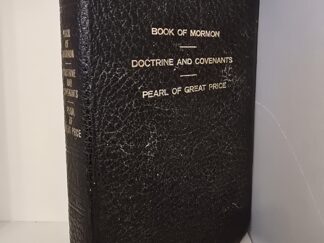 1965/1966/1966 --- Triple Combination --- Book of Mormon/ D&C / Pearl of Great Price --- Black Bendable Leather