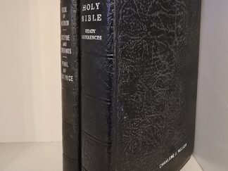 1977 Triple Combination with Matching Holy Bible (With Ready References, Missionary Edition) --- Calfskin Leather Bindings