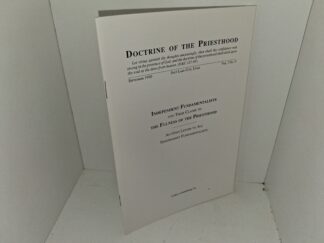 Doctrine of the Priesthood: Vol. 7, No. 9, September 1990: Independent Fundamentalists and Their Claims to The Fulness of the Priesthood: An Open Letter to All Independent Fundamentalists (1990)