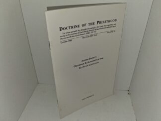 Doctrine of the Priesthood: Vol. 5, No. 10, October 1988: Joseph Smith’s Grammar & Alphabet of the Egyptian Language (1988)